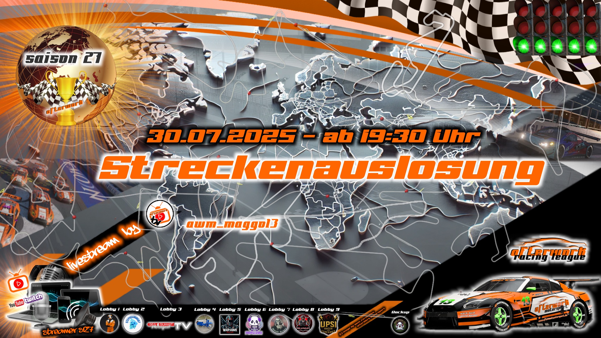 🚥Die aWL startet in Saison 27 – der Countdown läuft! 🏁