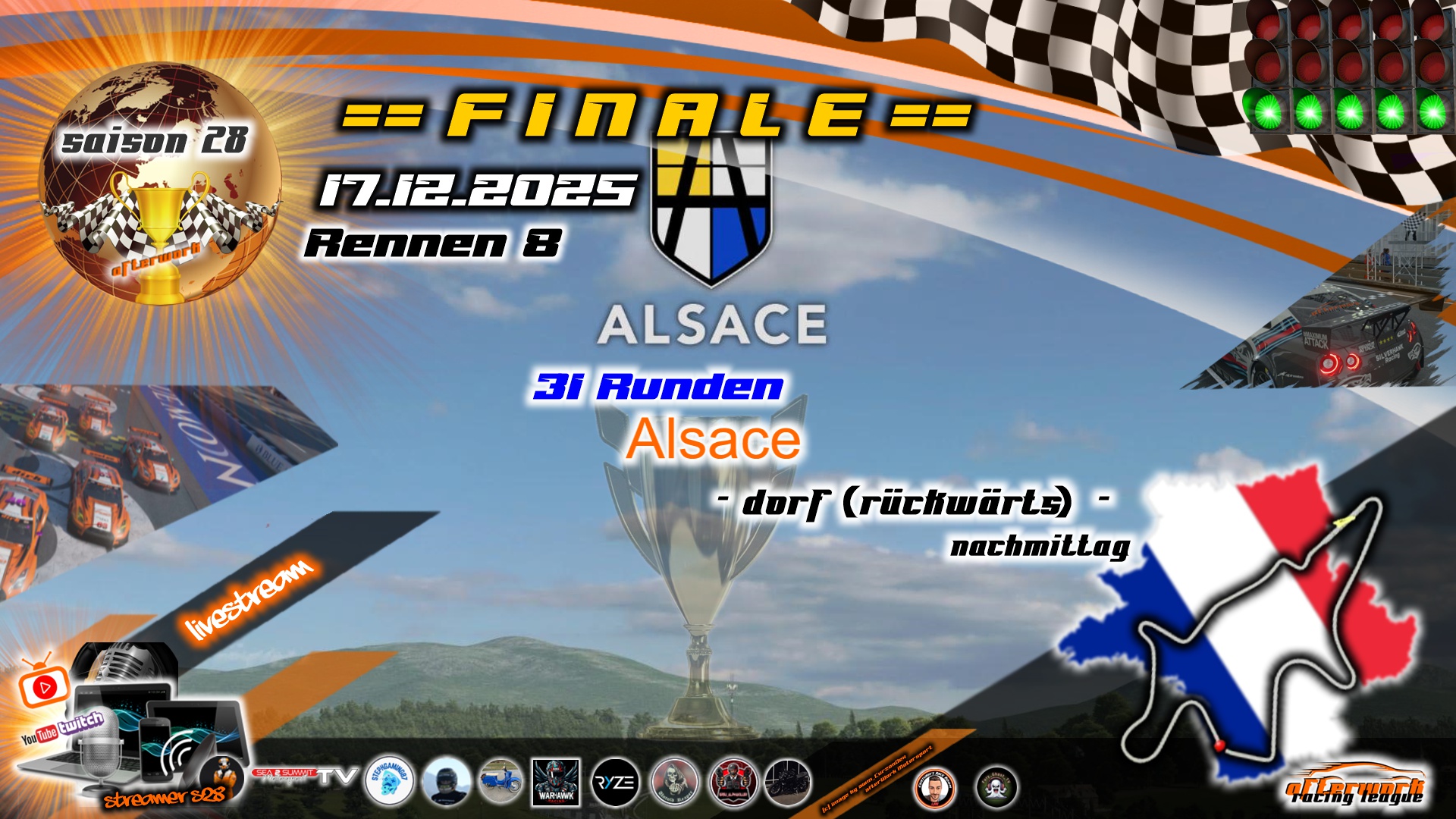 🇫🇷 S28 - 17.12.:  Rennen 8: Alsace - Dorf (rückwärts) 🇫🇷